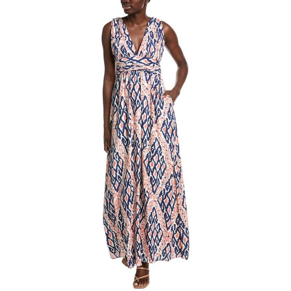 Garrie B Womens All Over Maxi Dress, Purple